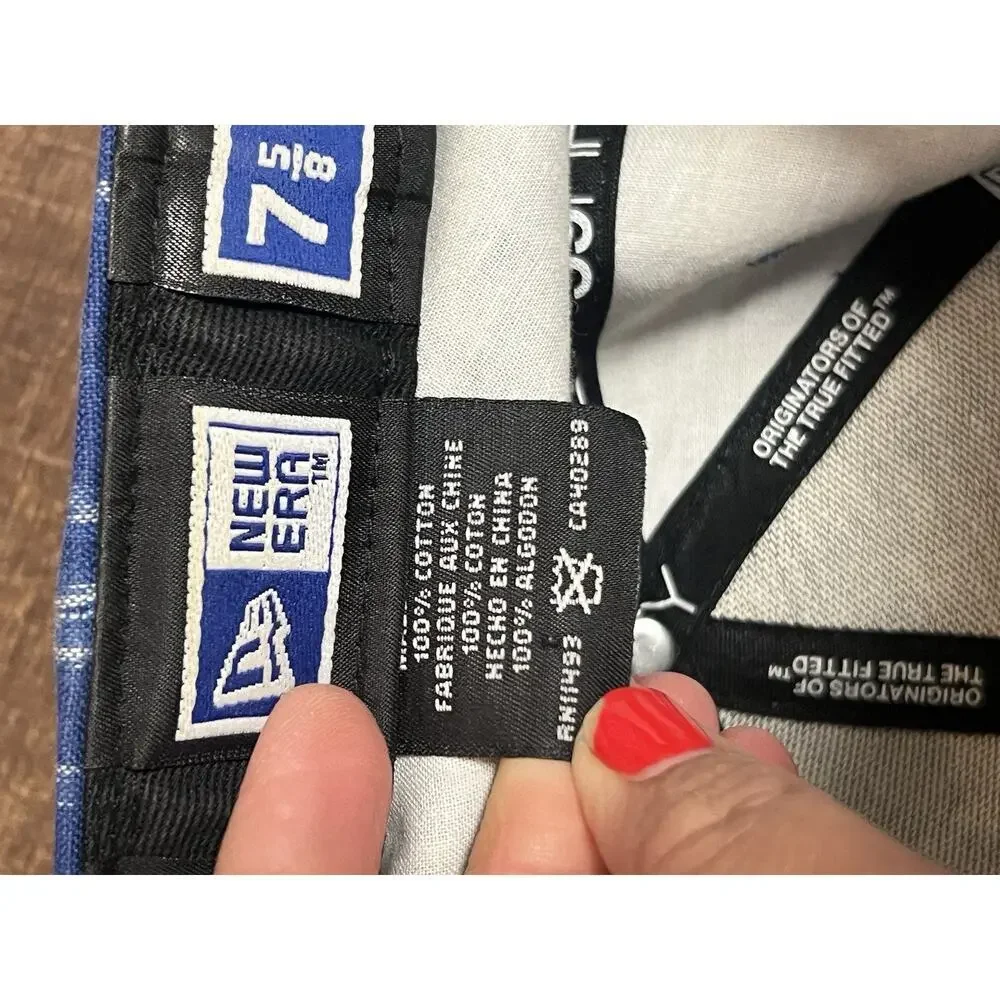 Supreme LA Blue & white Era Cap 7 5/8 Vintage RARE HAT
